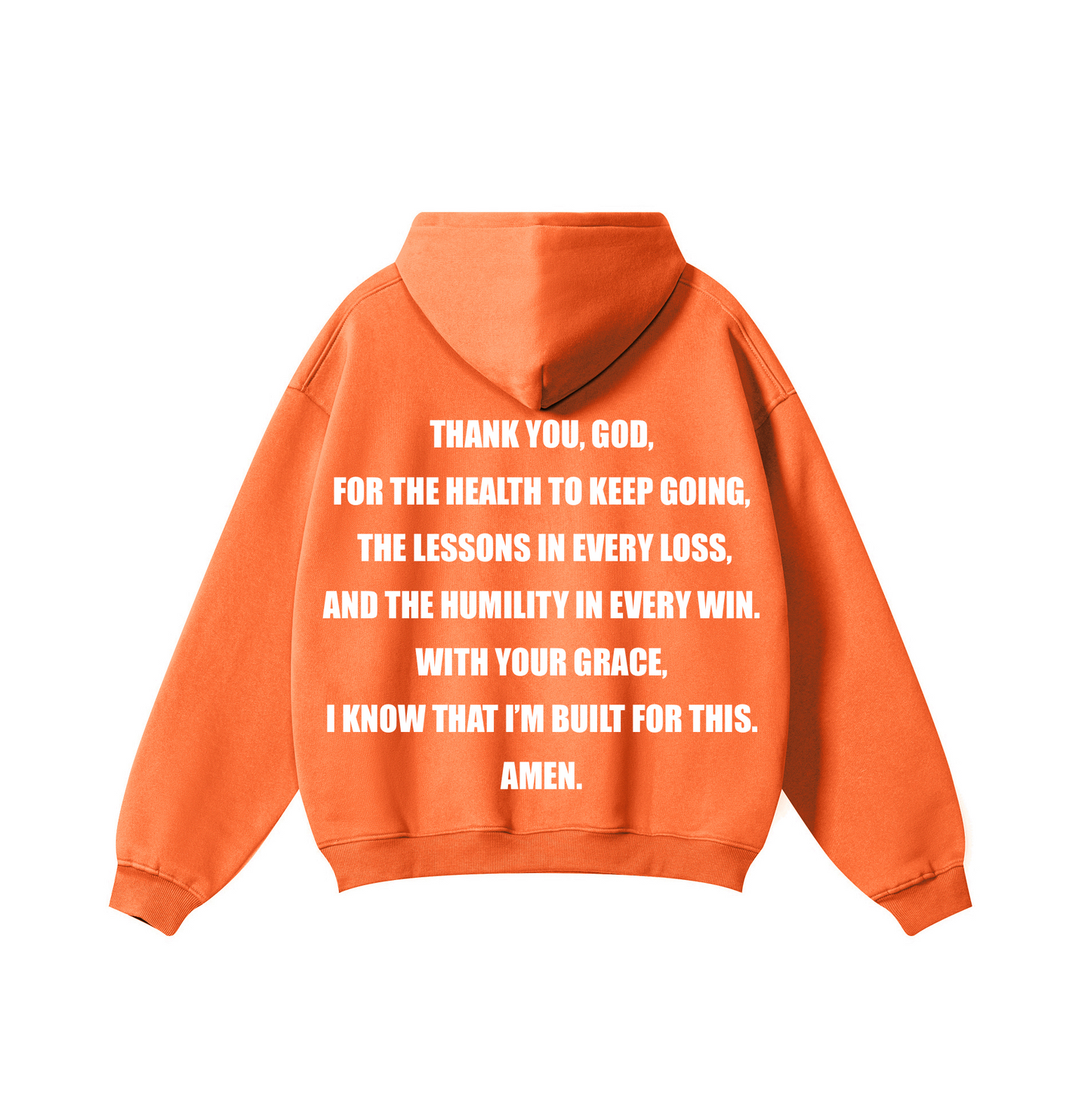 PRAYER HOODIE ORANGE