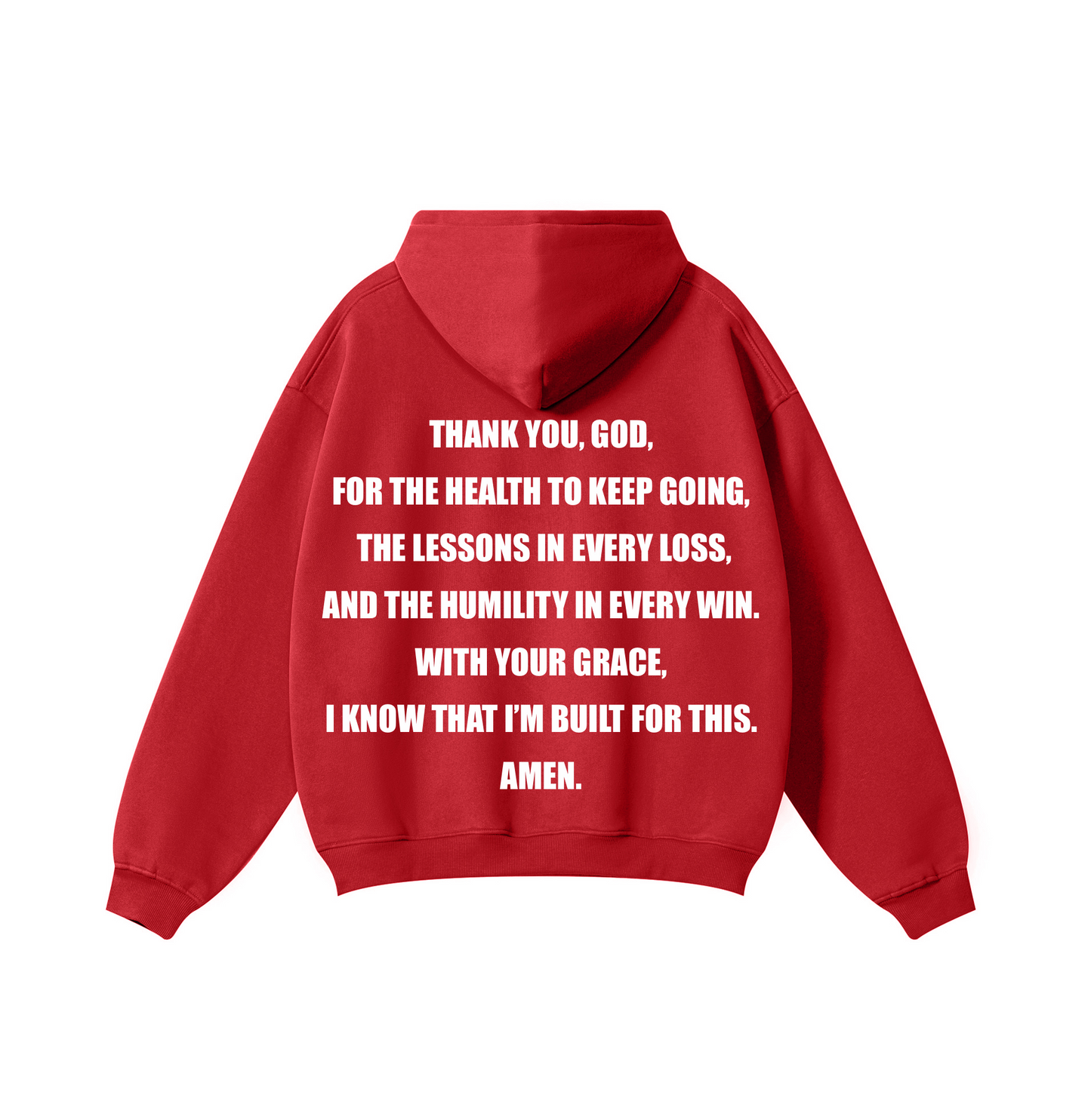 PRAYER HOODIE RED