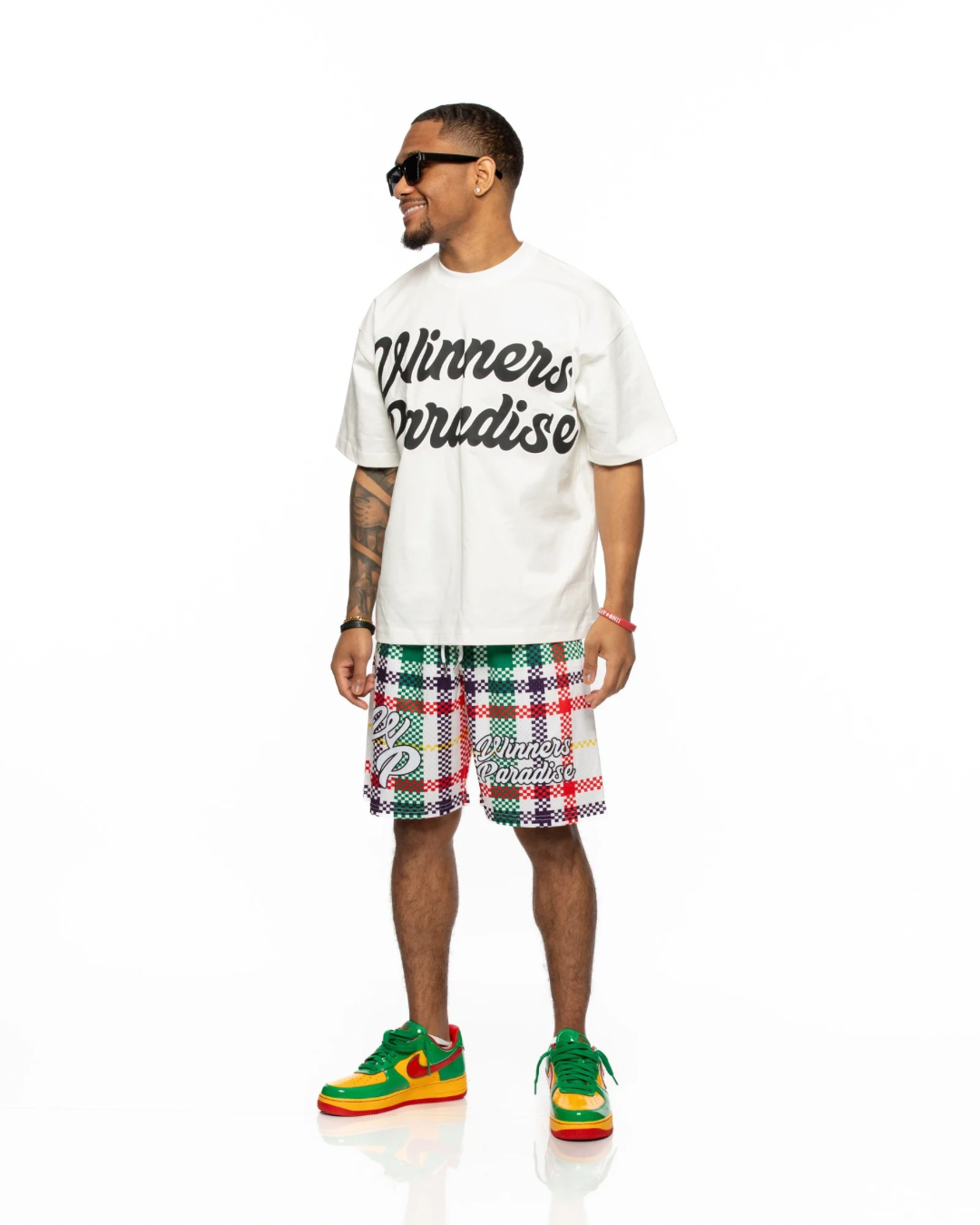 MESH SHORTS PLAID MULTICOLOR