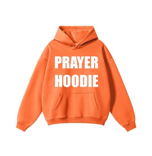 PRAYER HOODIE ORANGE