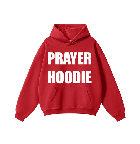 PRAYER HOODIE RED